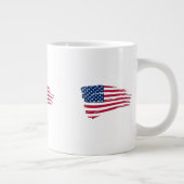 ぼろぼろのアメリカ国旗 ジャンボコーヒーマグカップ (右)