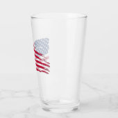 ぼろぼろのアメリカ国旗 タンブラーグラス (左)