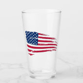 ぼろぼろのアメリカ国旗 タンブラーグラス (正面)