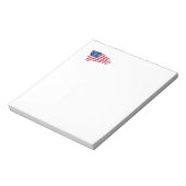 ぼろぼろのアメリカ国旗 ノートパッド (回転)