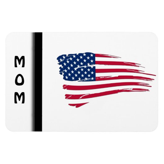 ぼろぼろのアメリカ国旗 マグネット (横)