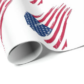 ぼろぼろのアメリカ国旗 ラッピングペーパー (ロールコーナー)