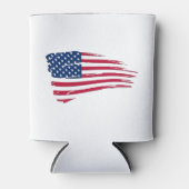 ぼろぼろのアメリカ国旗 缶クーラー (正面)