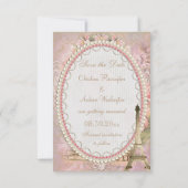 ぼろぼろのシックなエッフェル塔の保存日付の結婚式 セーブザデート (裏面)