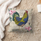 ぼろぼろのシックなオンドリ クッション (ブランケット)