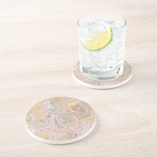 ぼろぼろのシックなシャンデリアのコースター コースター (側面)