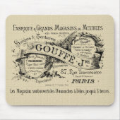 ぼろぼろのシックなスタイルのマウスパッド マウスパッド (正面)