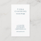 ぼろぼろのシックなティール(緑がかった色)及びピンクのバラパターン 名刺 (裏面)