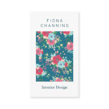 ぼろぼろのシックなティール（緑がかった色）及びピンクのバラパターン