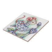 ぼろぼろのシックなバレリーナのマウスの女の子のダンサーの菓子 タイル (側面)