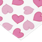 ぼろぼろのシックなピンクのハートのテーブルクロス テーブルクロス (アングル)