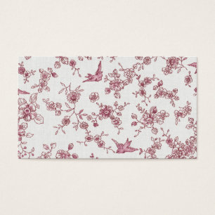 ぼろぼろのシックなピンクのヴィンテージの鳥の花柄パターン