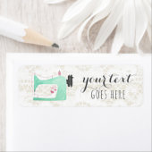 ぼろぼろのシックなレース及びバーラップのミシン ラベル (インサイチュ)