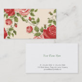 ぼろぼろのシックなヴィンテージのエレガントなピンクのバラパターン 名刺 (正面/裏面)