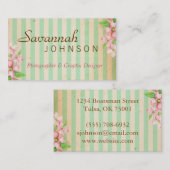 ぼろぼろのシックな名刺 名刺 (正面/裏面)