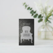 ぼろぼろのシックな家の足場の名刺 名刺 (スタンド正面)