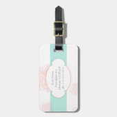 ぼろぼろのシックな荷物のラベル ラゲッジタグ (正面縦)