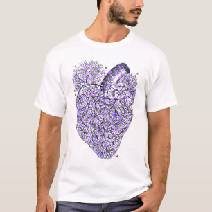 ぼろぼろのハートのワイシャツ Tシャツ