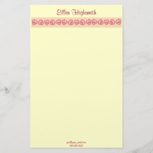 ぼろぼろのハートアートワーク縁どパーソナライズされた上 便箋