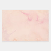 ぼろぼろのピンクと緑の庭 ラッピングペーパーシート (正面2)