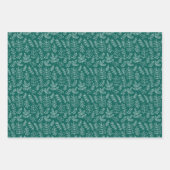 ぼろぼろのピンクと緑の庭 ラッピングペーパーシート (正面2)