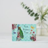 ぼろぼろのフランスのな孔雀の名刺 名刺 (スタンド正面)