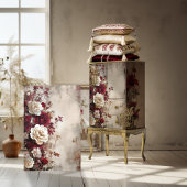 ぼろぼろのフローラフランスの、シック、バラ&牡丹 薄葉紙