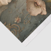 ぼろぼろのフローラ、レース蝶、ほこりっぽいブルー&ピンク 薄葉紙 (詳細)