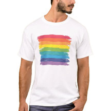 ぼろぼろのレインボーTシャツ