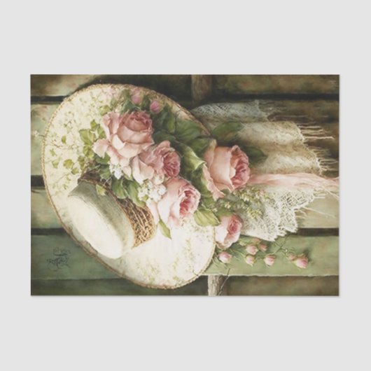 ぼろぼろのレース 薄葉紙 (正面)