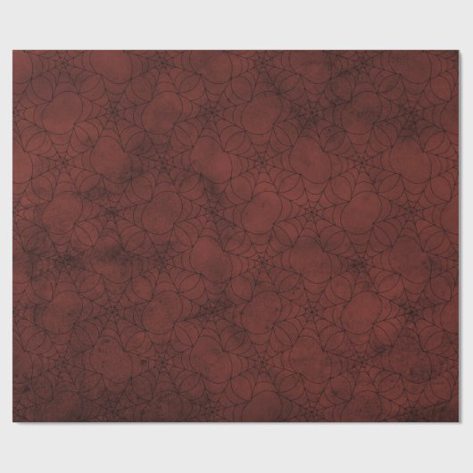 ぼろぼろのヴィンテージのビクトリアンなゴシック様式レトロのクモの巣 ラッピングペーパー (フラット)