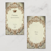 ぼろぼろの上品によってずたずたに裂かれる王冠の名刺 名刺 (正面/裏面)