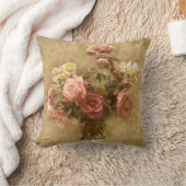 ぼろぼろの上品のばら色の枕 クッション (ブランケット)