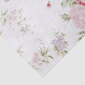 ぼろぼろの上品のばら色の花柄 薄葉紙 (詳細)