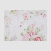 ぼろぼろの上品のばら色の花柄 薄葉紙 (正面)