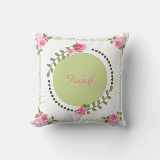 ぼろぼろの上品は上がりました クッション (正面)