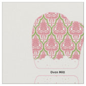 ぼろぼろの上品18"は人形シェフの一定のピンクの緑を切りましたり及び縫います ファブリック (クローズアップ)