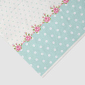 ぼろぼろの上品、国、珊瑚、ガーリーな緑、かわいいピンク 薄葉紙 (詳細)