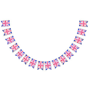 ぼろぼろの上品。 英国国旗 バンティングフラッグ