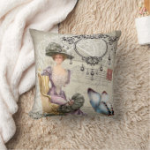 ぼろぼろの優雅のシャンデリアのヴィンテージのビクトリア時代の人 クッション (ブランケット)