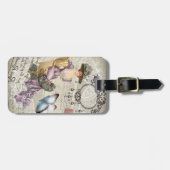 ぼろぼろの優雅のシャンデリアのヴィンテージのビクトリア時代の人 ラゲッジタグ (正面横)