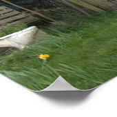 ぼろぼろの古い構造 ポスター (角)