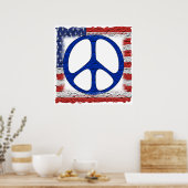 ぼろぼろの平和旗 ポスター (キッチン)