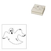 ぼろぼろの幽霊イラストレーションアートスタンプ ラバースタンプ (押印)