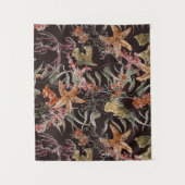 ぼろぼろの海洋生物パターン タペストリー (正面)