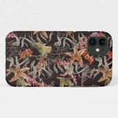 ぼろぼろの海洋生物パターン Case-Mate iPhoneケース (裏面(横))