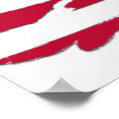 ぼろぼろアメリカ国旗 あなたの州 USA ポスター (角)