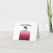 ぼろぼろ縁どの空白のハート内テンプレート サンキューカード (裏面)