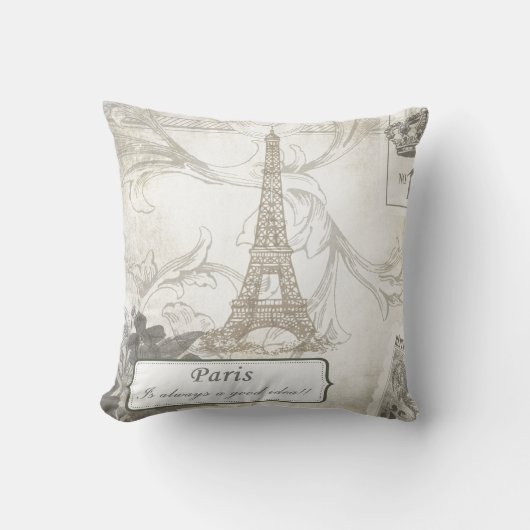 ぼろぼろ: パリはよいアイディア常にです! クッション (正面)