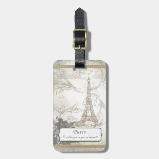 ぼろぼろ: パリはよいアイディア常にです! ラゲッジタグ (正面縦)